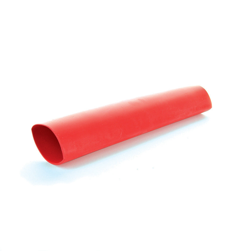 3/4 Inch x 6 Inch Polyolefin Dual Wall Heat Shrink Tubing Red