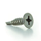 1/4 Inch x 1 Inch Plain 410 Stainless Steel #3 Point Flat - Countersunk Head Self-Drilling Tek Screw
