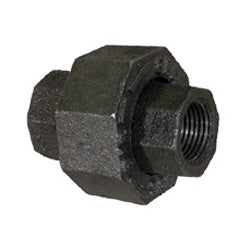 1/8 Inch Sch 80 Fnpt Black Malleable Iron Union