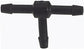 1/8 Inch x 1/8 Inch x 1/8 Inch Black Nylon Vacuum and Washer Hose Barbed Tee Connector