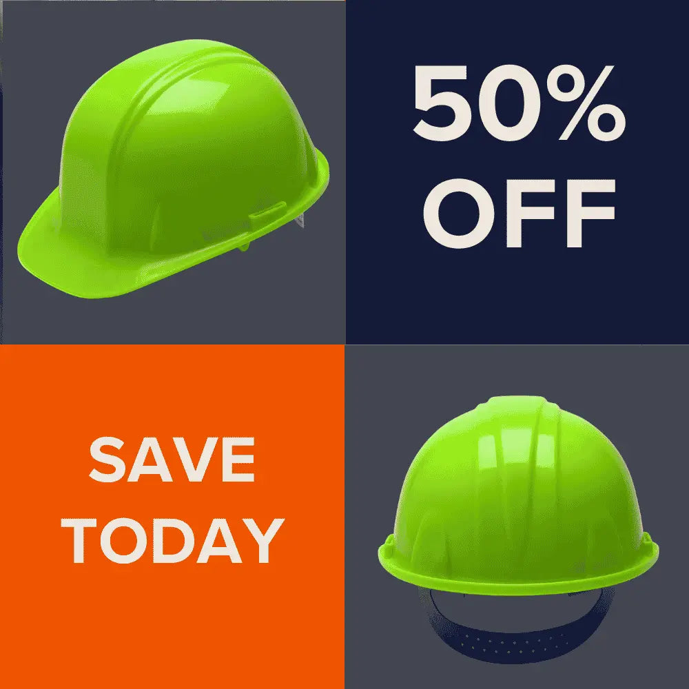 Pyramex Hard Hat Cap Style High Visibility Lime